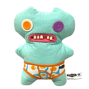 Fuggler Budgie GapTooth McGoo Plush Funny Ugly Monster Teeth Egg Undies 9”